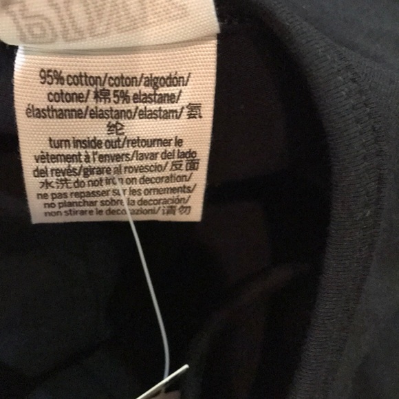 NWT Pink by VS black dog logo bodysuit sz Xsm - Picture 5 of 5